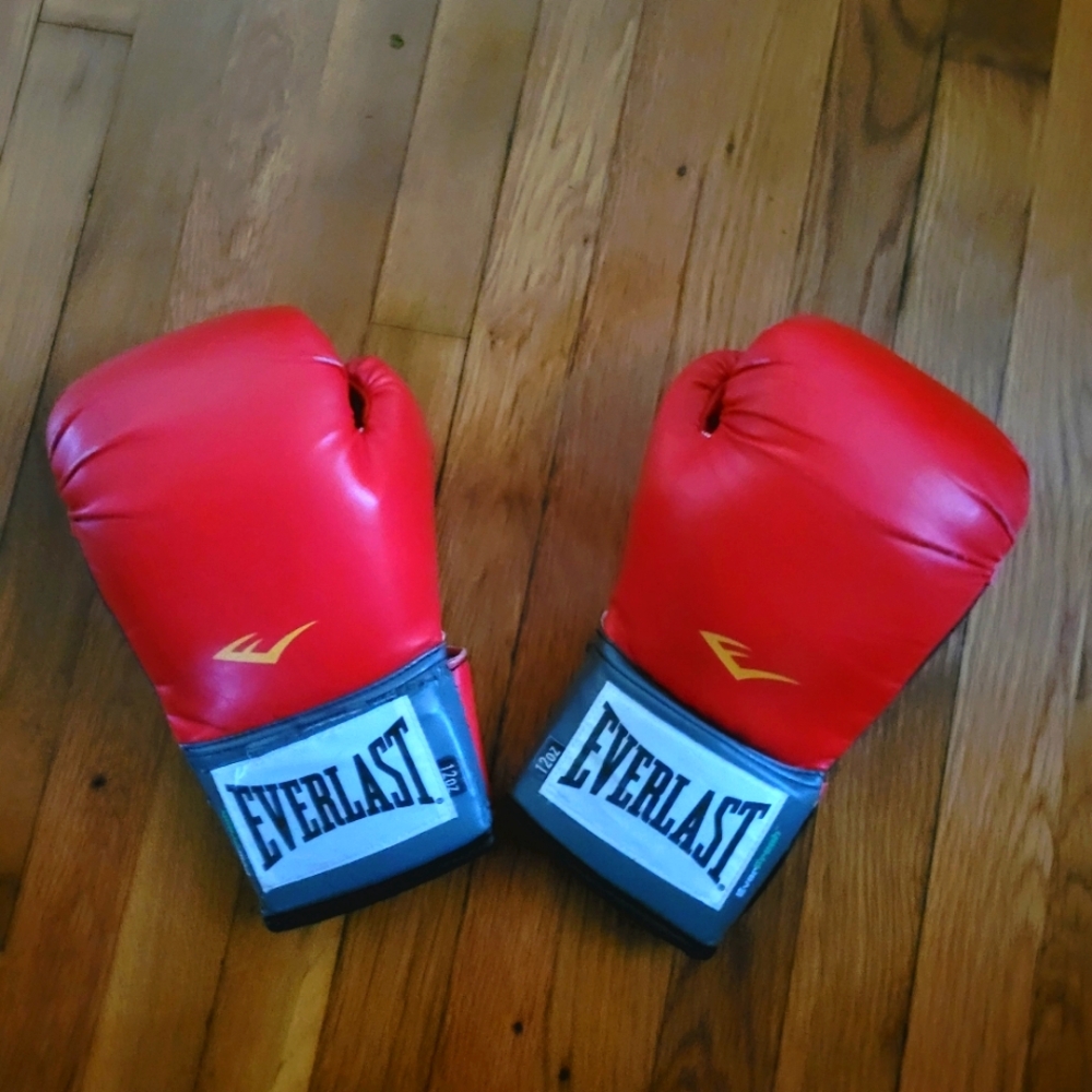Everlast Vibrant Red 12 oz Boxing Gloves, Used